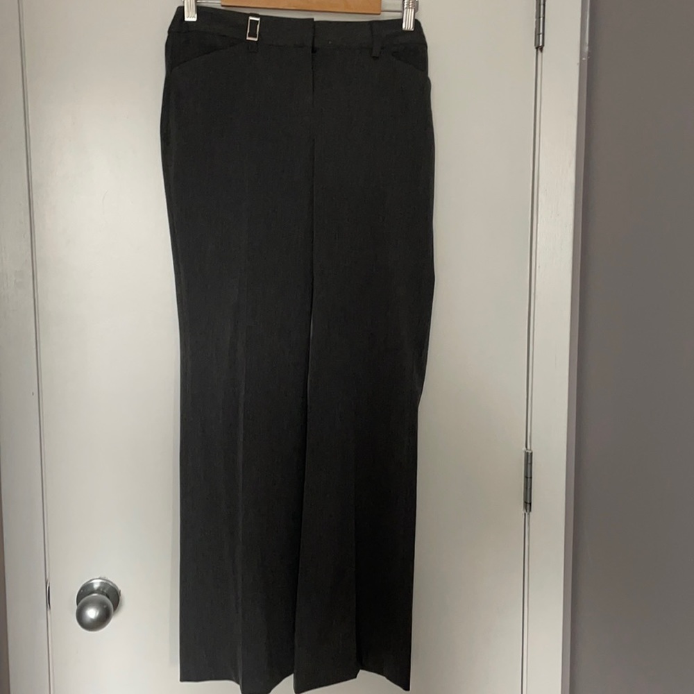 Express dark grey straight cut women's trousers (size 4R)